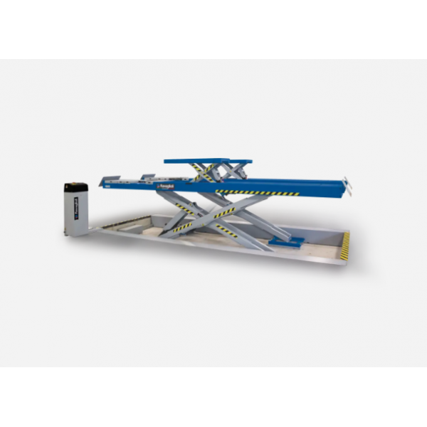 Electro-hydraulic scissor lift with axle lift, suitable for wheel alignment, 4.2T RAV640N.2.42ISI, RAV.640N2.193216, RAVAGLIOLI