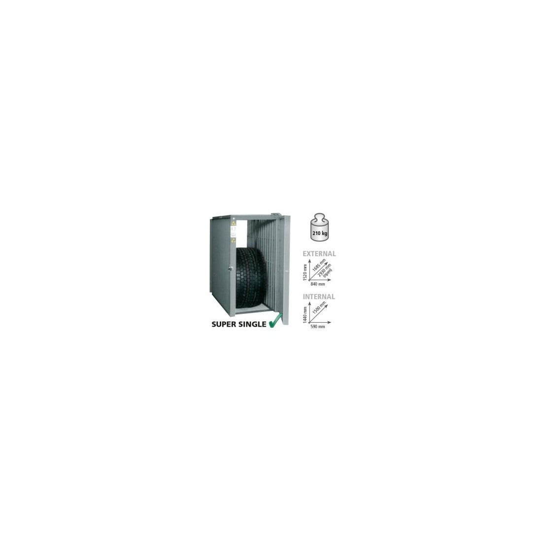Protective tire inflation cage GIBOX RAVAGLIOLI (VSG.GIBOX.200389, RAV)