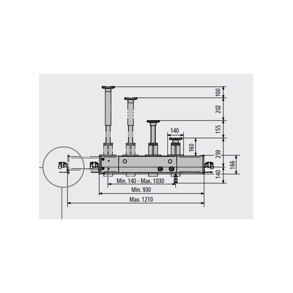 Pneumatic axle releaser, KP118NP RAVAGLIOLI (VSG.KP118.901293, RAV)