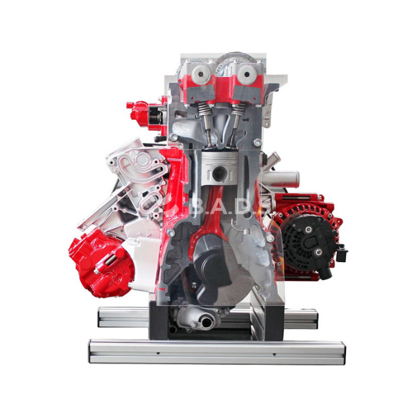 Dyzelinis DOHC Common Rail variklio ½ pjūvio mokymo stendas (IVDD01-CR02)