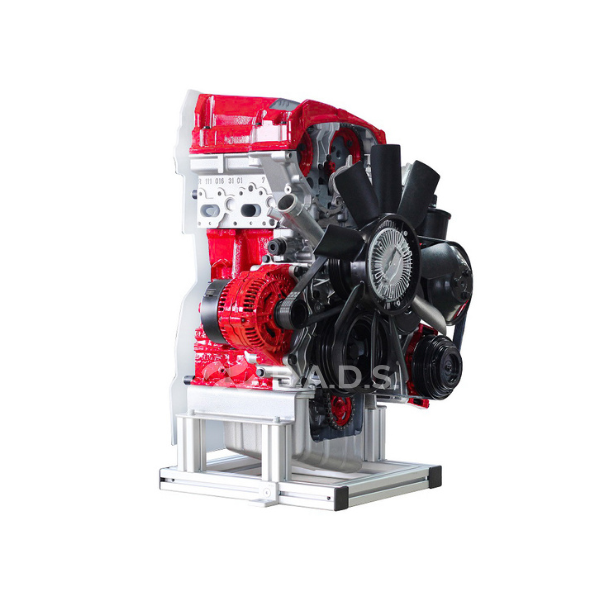 Petrol DOHC MPI engine ½ cutaway model (IVDB02)