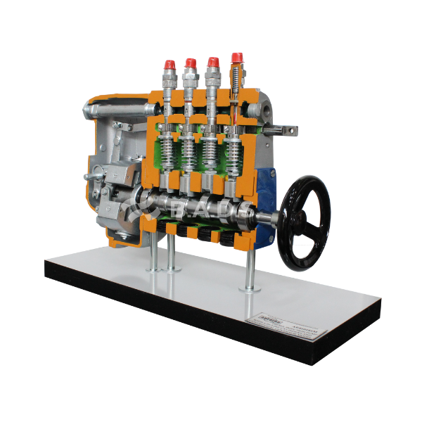 Diesel injection pump with 4 IN-LINE cylinders and centrifugal governor cutaway Educational Trainer (AE410181M)
