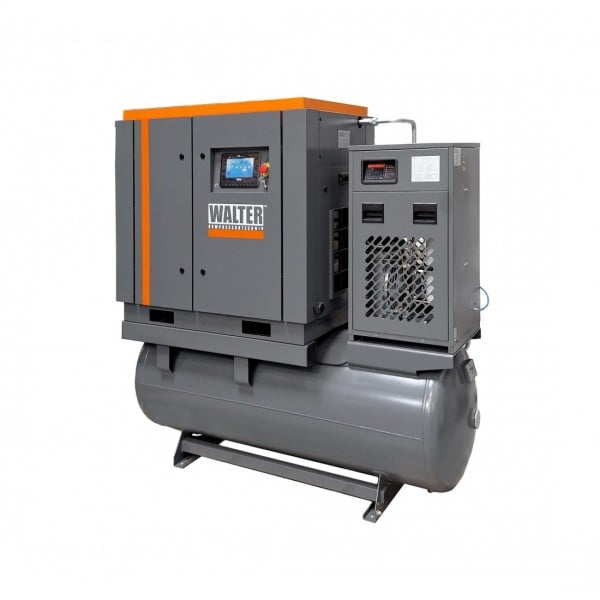 Screw compressor with 500 l receiver and dryer. WALTERS (SKTG 11 KSP COMBO)