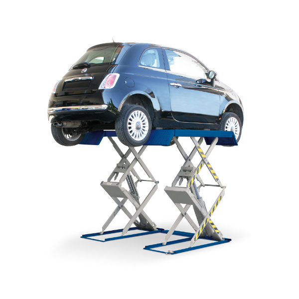 Double electro-hydraulic scissor lift, above ground installation 3,5T RAV535, RAV.535XX.195678, RAVAGLIOLI