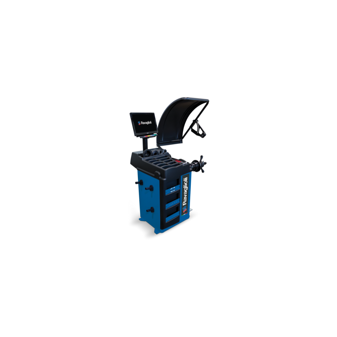 GP3.150S – automatinis ratų balansavimo stendas su mikroprocesoriumi, RAV.G3150.201485, RAVAGLIOLI