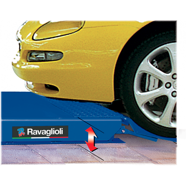 Double electro-hydraulic scissor lift, above ground installation 3,5T RAV535, RAV.535XX.195678, RAVAGLIOLI