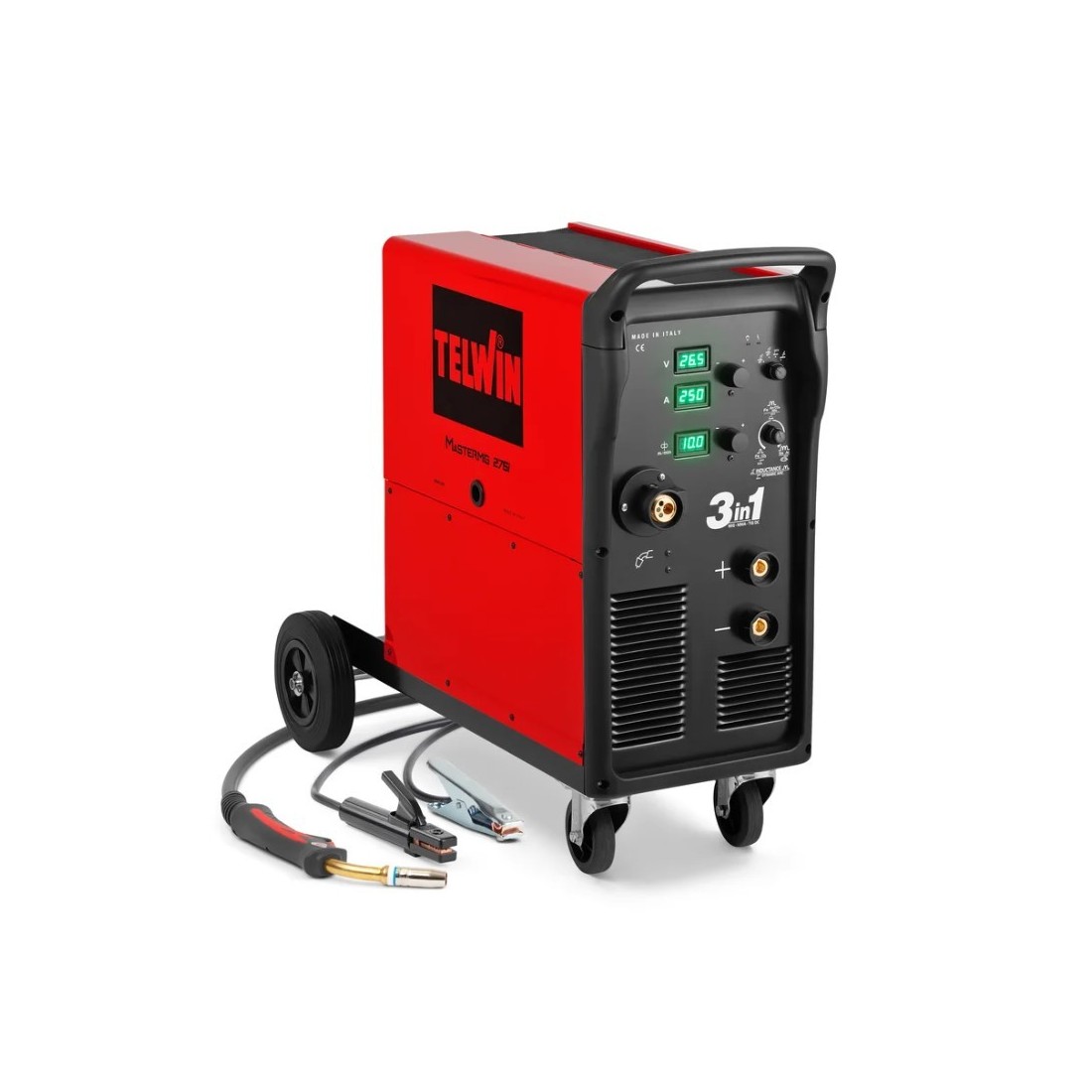 TELWIN MASTERMIG 275i MIG-MAG/BRAZING/MMA ir TIG DC-Lift suvirinimo aparatas