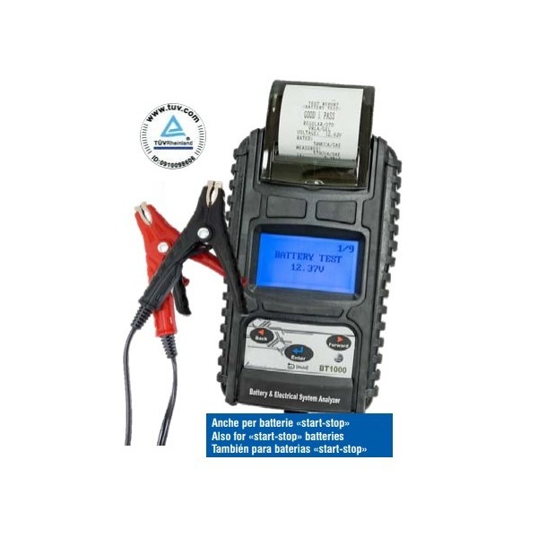 DIGITAL BATTERY/CHARGING STARTING SYSTEM TESTER with printer and barcode reader 04.003.14 SPIN