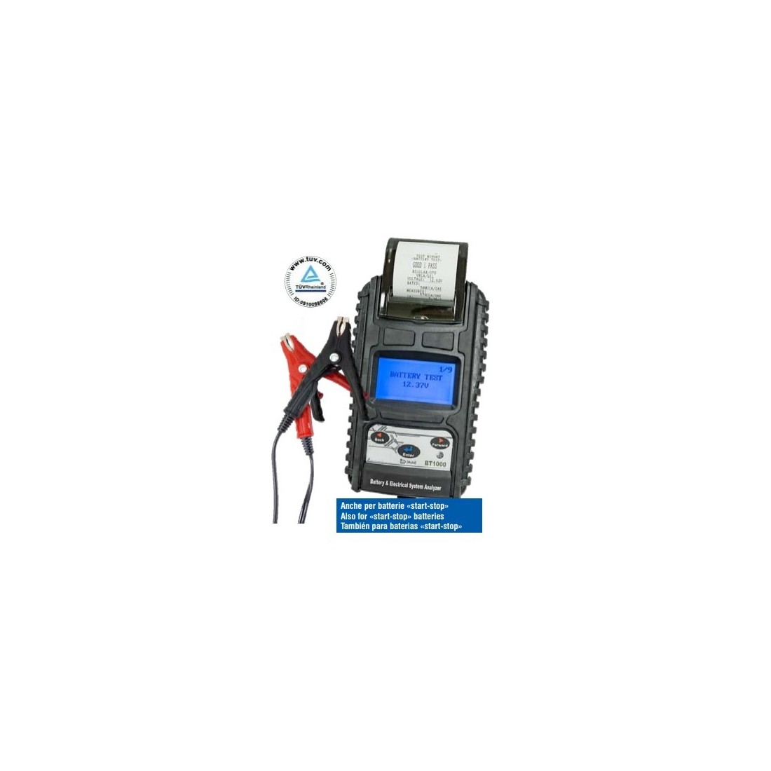DIGITAL BATTERY/CHARGING STARTING SYSTEM TESTER with printer and barcode reader 04.003.14 SPIN