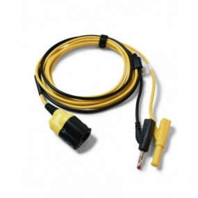 PicoBNC+ Premium test lead with 4 mm permanent ground, 5 m, yellow, TA478, Pico Technology