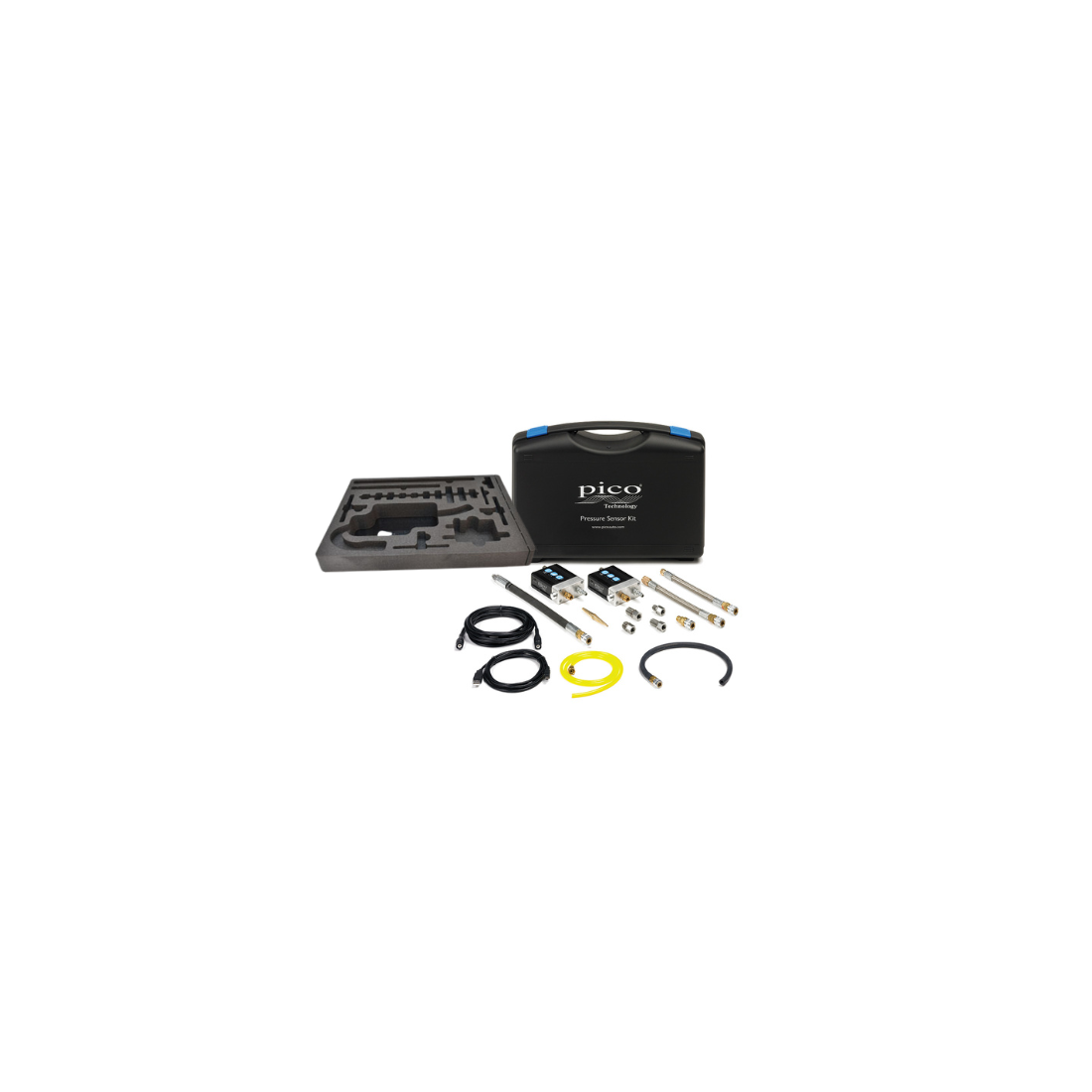 Dual WPS500X Pressure Transducer Kit with Carry Case and Foam Insert, PQ063, Pico Technology