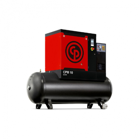 Sraigtinis inverterinis oro kompresorius su 200 l oro rinktuvu CPM 7.5 VS 10, Chicago Pneumatic (4152060524, CHICAGO PNEUMATIC)