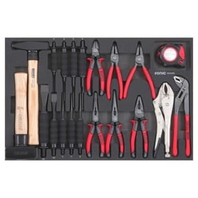 Chisel, hammer and pliers set SFS-M 22-pcs., SONIC EQUIPMENT (602209, SONIC)