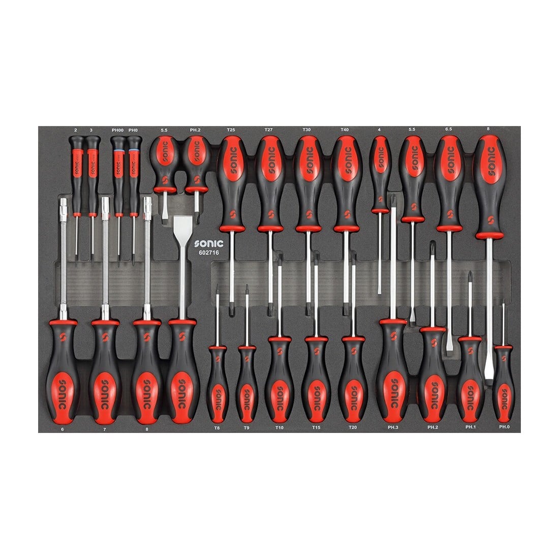 Atsuktuvų rinkinys į vežimėlį, 27vnt., Sonic Equipment (602716, SONIC)