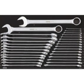 Įrankių komplektas į vežimėlius, Kombinuoti raktai, (30 vnt) Sonic equipment (603002, SONIC)