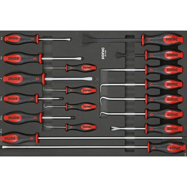 Įrankių komplektas vežimėliams, 18 vnt., SONIC EQUIPMENT (601808, SONIC)