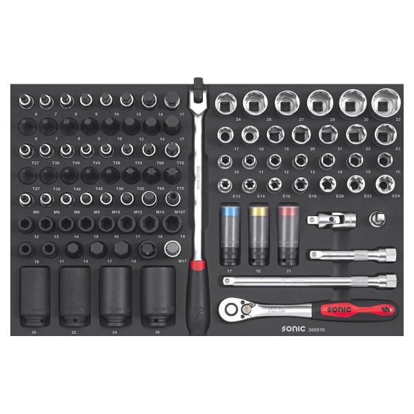 Įrankių komplektas į vežimėlius, 95vnt., 309510, SONIC EQUIPMENT