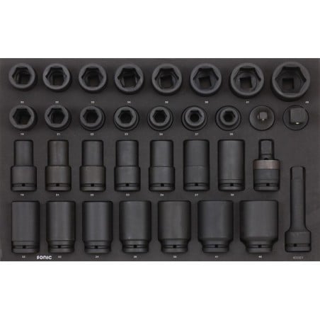 Smūginių galvučių komplektas vežimėliams, 33vnt., SONIC EQUIPMENT (403301, SONIC)