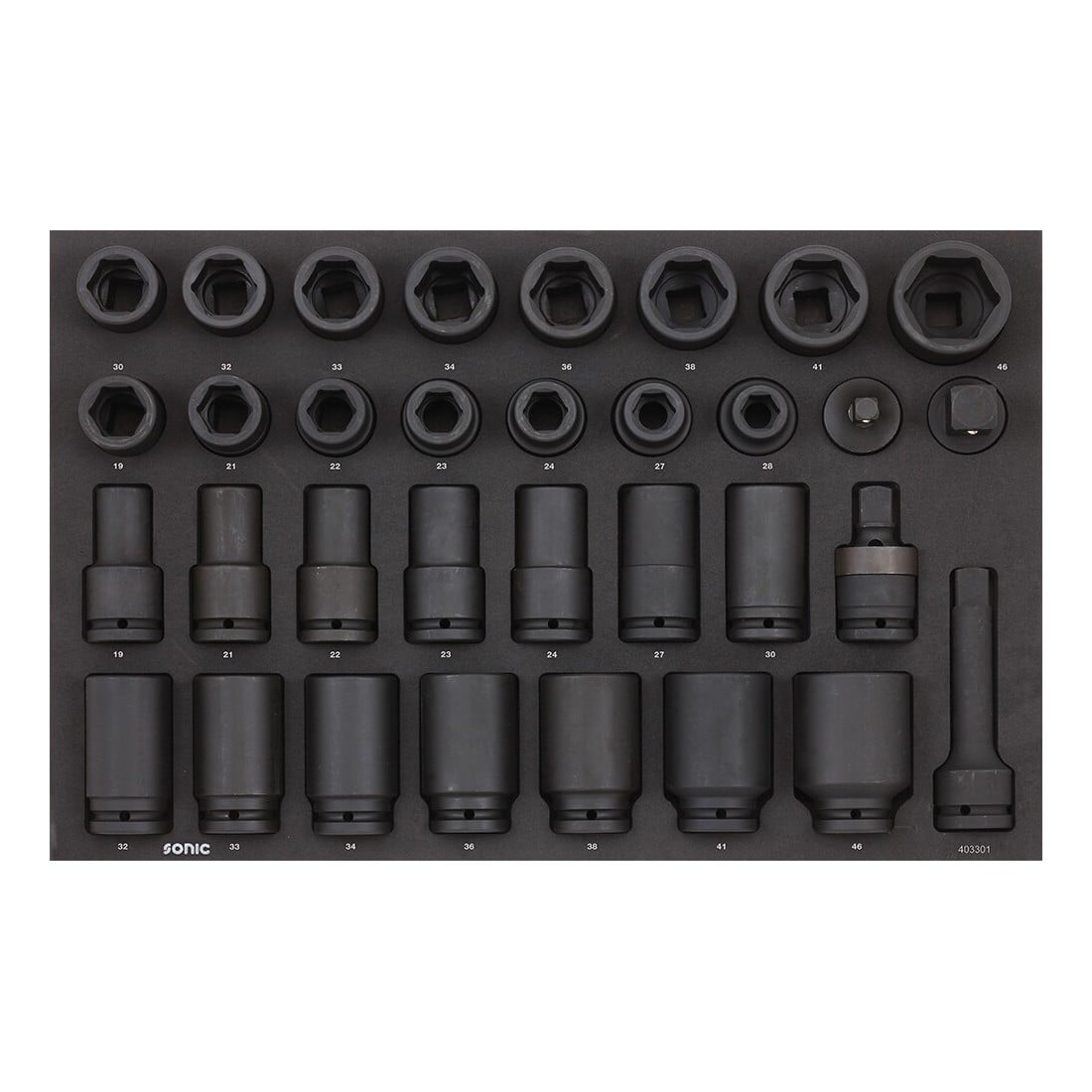 Smūginių galvučių komplektas vežimėliams, 33vnt., SONIC EQUIPMENT (403301, SONIC)