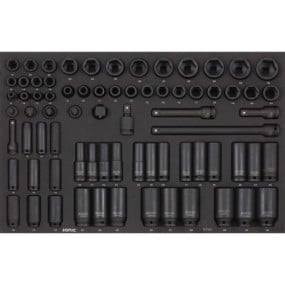 Impact socket set 3/8" and 1/2" SFS-M 74-pcs., SONIC EQUIPMENT (307302, SONIC)