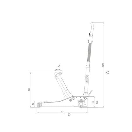 Domkratas, 3T, Sonic Equipment (48034, SONIC)