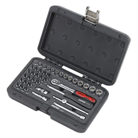 Galvučių 1/4 komplektas lagamine 40 vnt SONIC EQUIPMENT (104001, SONIC)