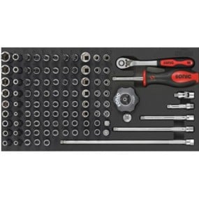 Įrankių komplektas į vežimėlį, 102 vnt. SONIC EQUIPMENT (110201, SONIC)
