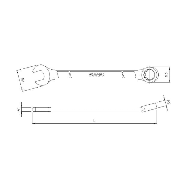 Kombinuotas raktas 33 mm, SONIC EQUIPMENT (41533, SONIC)