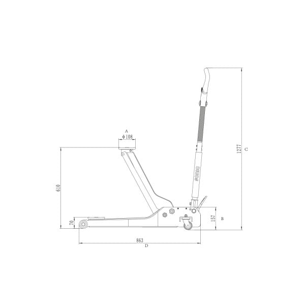 Domkratas ŽEMAS 1.5T Sonic Equipment (48035, SONIC)