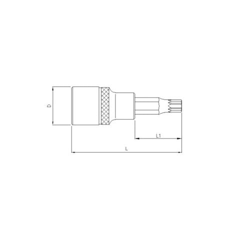 Galvutė 1/2 su 12-kampiu M16 (83806216, SONIC)