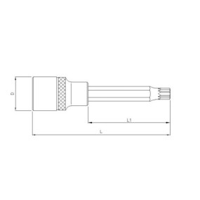 Galvutė 1/2 su 12-kampiu M16, Sonic Equipment (83810016, SONIC)