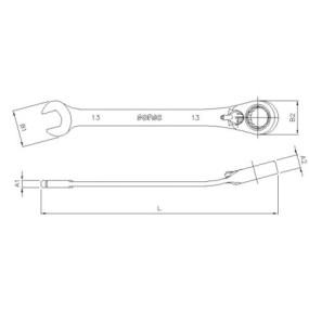 Raktas terkšlė 19mm, Sonic Equipment (4170219, SONIC)
