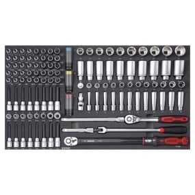 Įrankių komplektas į vežimėlius (118 vnt) 311803, SONIC EQUIPMENT