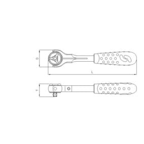 Sonic Ratchet 1/2" Drive 72 Teeth (7110203, SONIC)