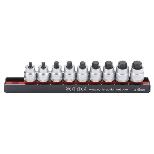 Sonic 3/8" Drive Hex Socket Set 10pcs (200907, SONIC)
