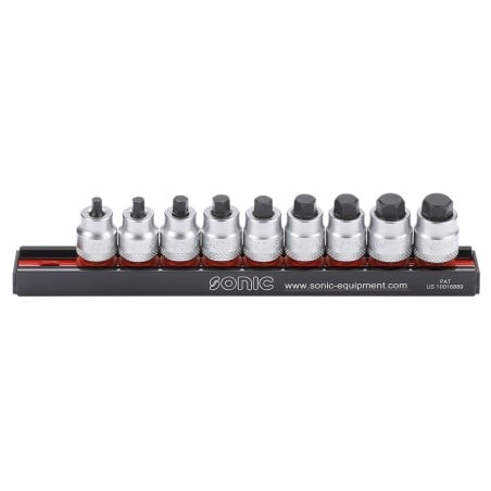 Sonic 3/8" Drive Hex Socket Set 10pcs (200907, SONIC)