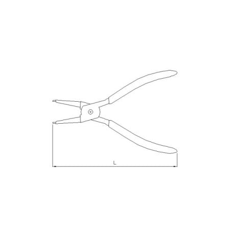 Sonic Circlip Pliers Straight Ends 178mm (43612, SONIC)