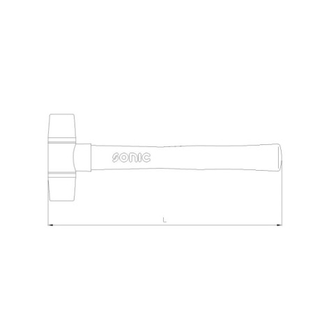 Sonic plastikinis plaktukas su smėliu 400 g (4620400, SONIC)