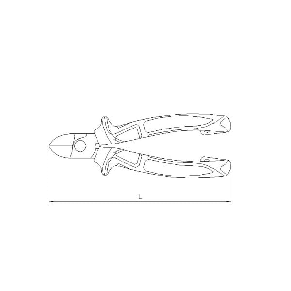 Sonic elektriko šoninės žnyplės 165 mm 1000V (4342160, SONIC)