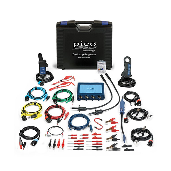 4 kanalų osciloskopas su standartiniu diagnostikos rinkiniu, dėklu ir putplasčio įdėklu PicoScope 4425A Standard Diagnostic Kit,