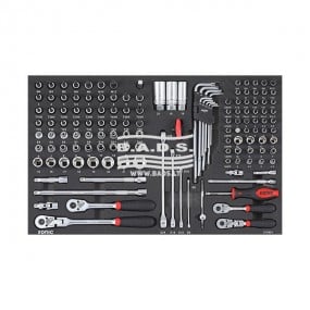 Įrankių komplektas į vežimėlius (139vnt), Sonic Equipment [213901]