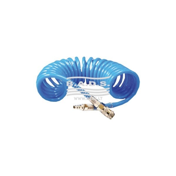 Spiral hose with connectors 12x8mm 10m/15m (WS-10, HUZAIR)