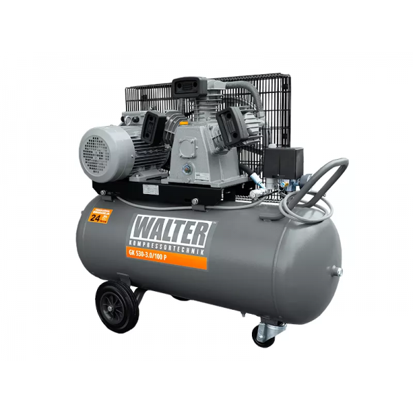 Stūmoklinis kompresorius GK 530 100 440l/min 3kW 100L Walter (GK 530_100)
