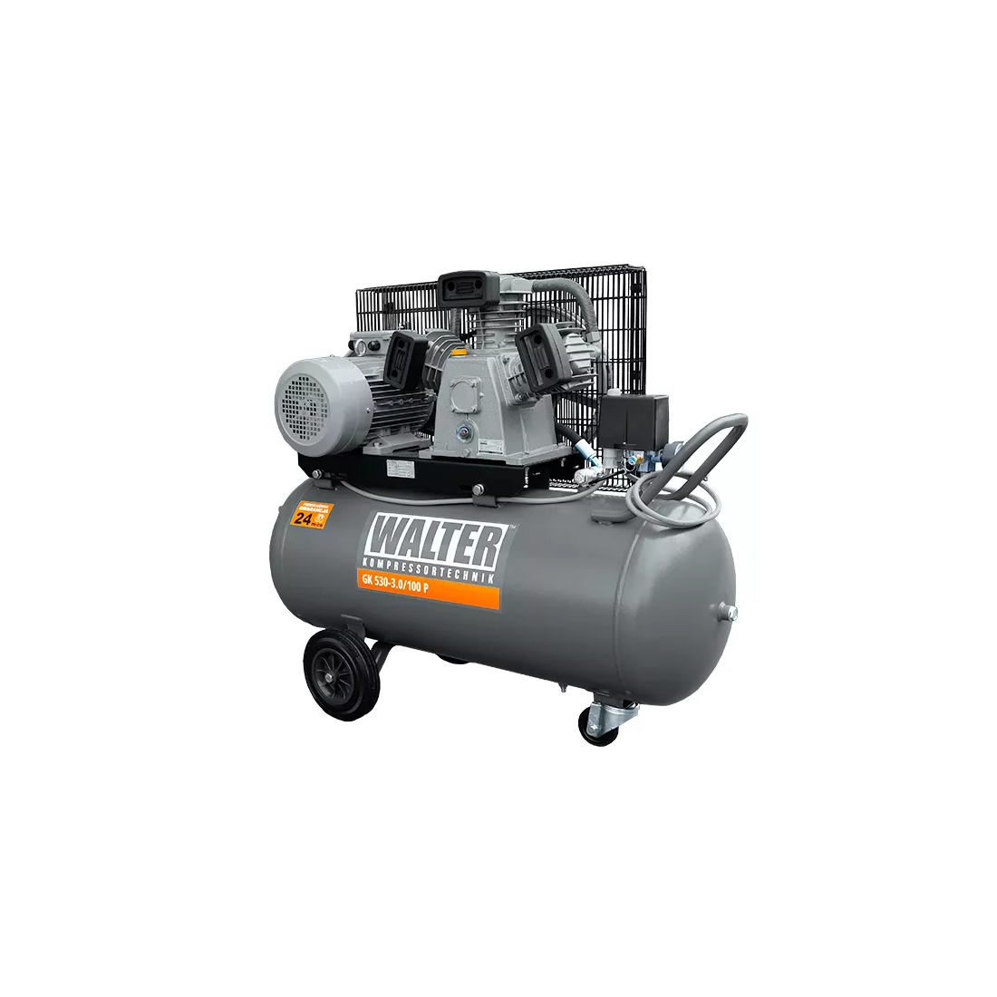 Piston compressor GK 530 100 440l/min 3kW 100L Walter (GK 530_100)