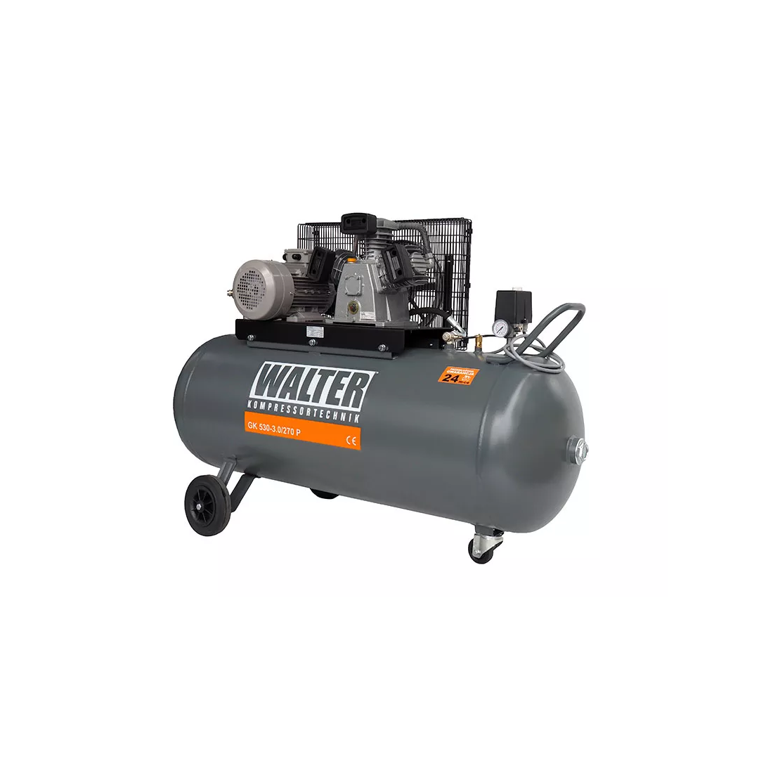 Reciprocating compressor GK 530 440l/min 3kW 270L Walter (GK 530_270)