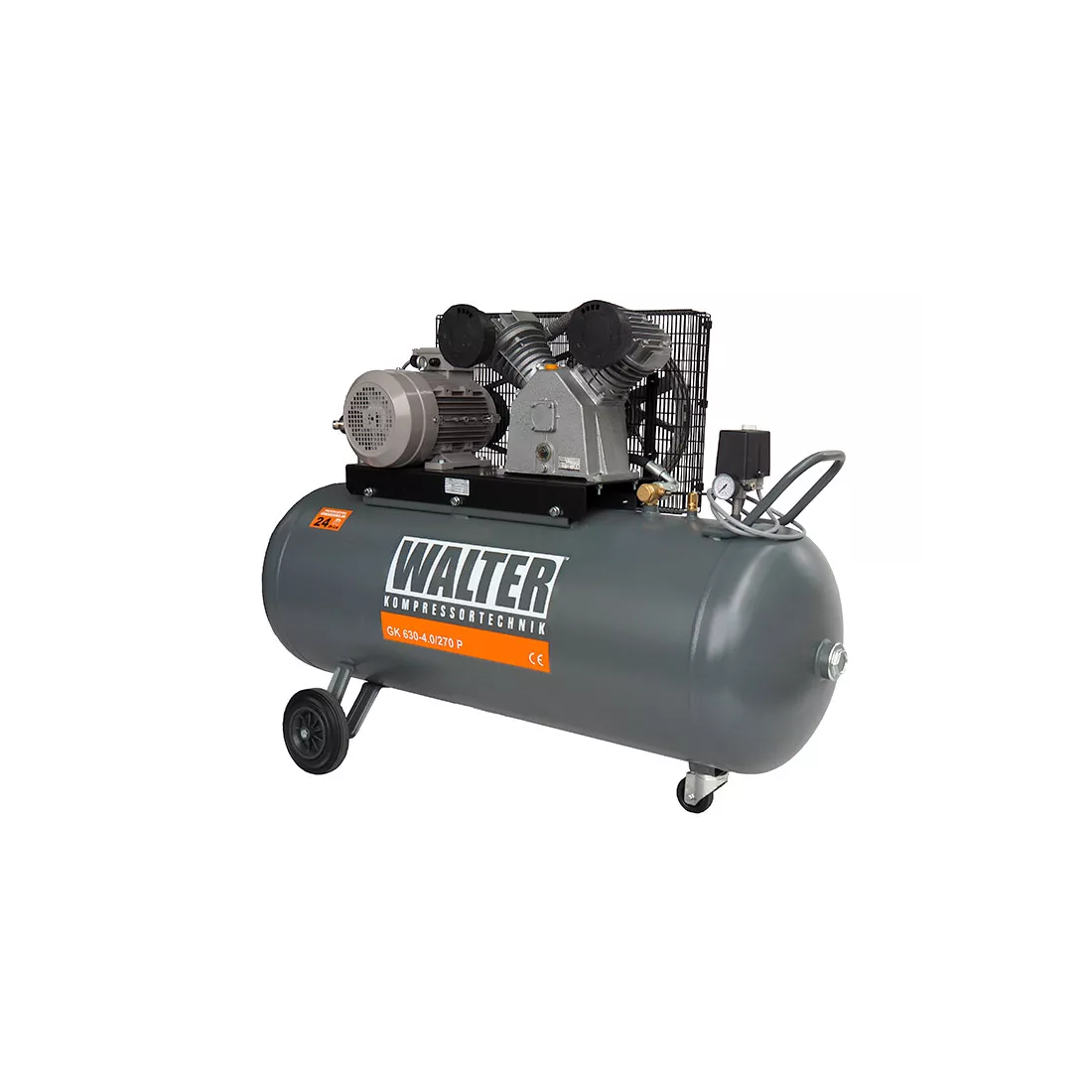 Reciprocating compressor GK 630 550l/min 4 kW 270L Walter (GK 630_630)