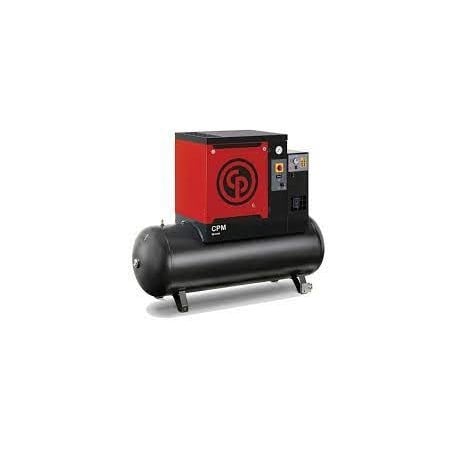 Rotary Screw Air Compressor with Air Receiver and Dryer CPM 5.5 8 200, Chicago Pneumatic (4152054398, CHICAGO PNEUMATIC)