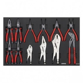 Įrankių komplektas į vežimėlius, Replės, 12vnt., Sonic Equipment BV 601207