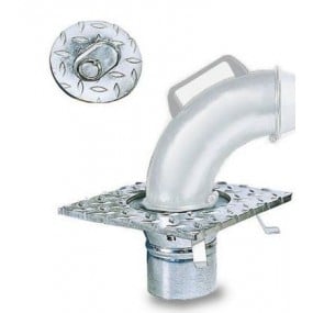 Gas exhaust system floor measuring structure with cover FILCAR (PZ-75-100-BASE, FILCAR)