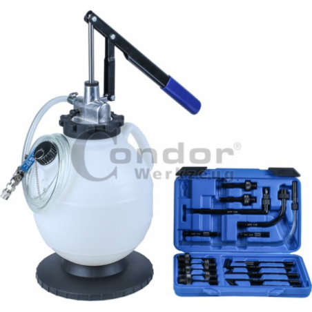 Alyvos siurblys 7.5L + 17 vnt. pavarų dėžės adapterių (C3996A)
